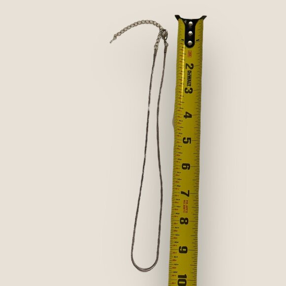 Silver-Tone Snake Chain Necklace Jewelry - Picture 5 of 5